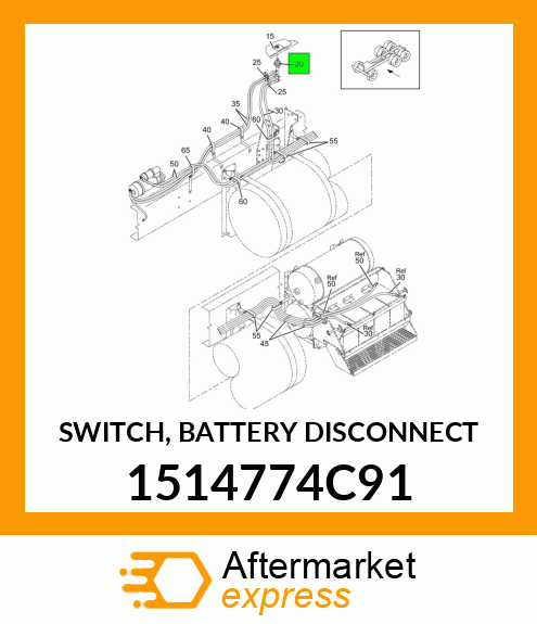 SWITCH, BATTERY DISCONNECT 1514774C91