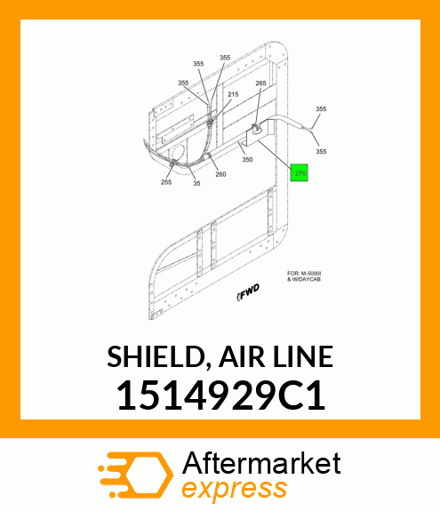 SHIELD, AIR LINE 1514929C1