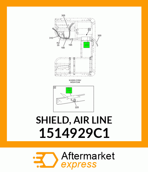 SHIELD, AIR LINE 1514929C1