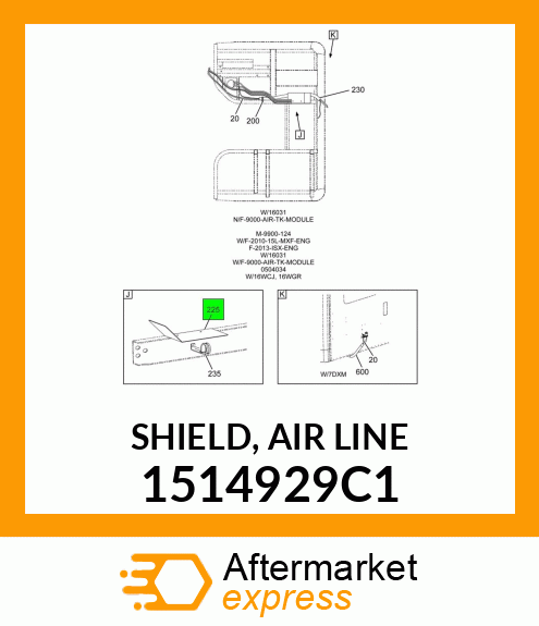 SHIELD, AIR LINE 1514929C1