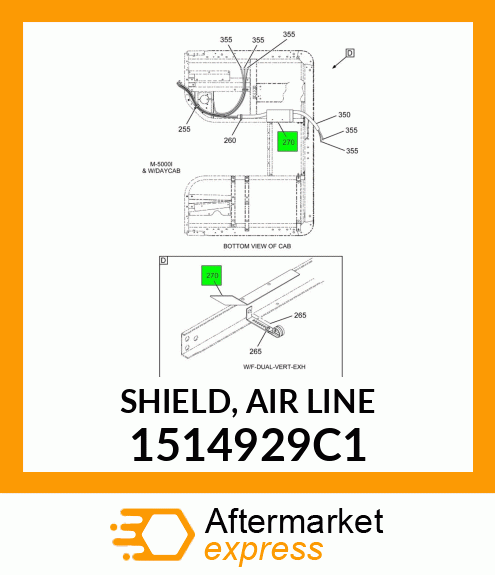 SHIELD, AIR LINE 1514929C1