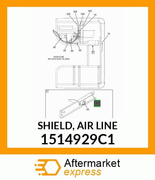 SHIELD, AIR LINE 1514929C1