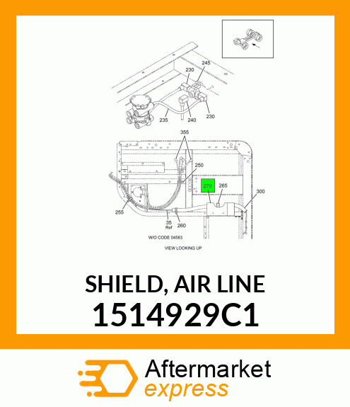 SHIELD, AIR LINE 1514929C1