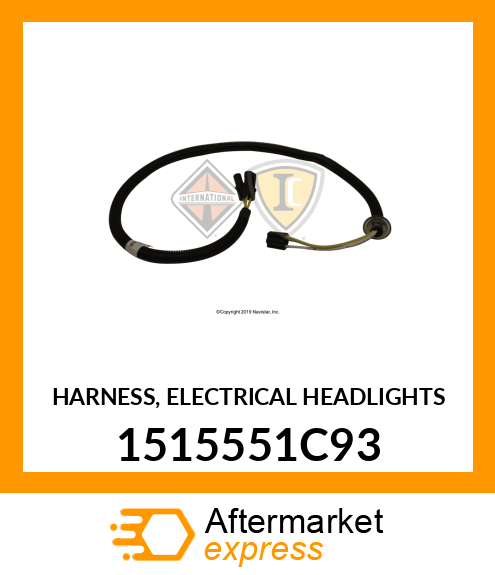 HARNESS, ELECTRICAL HEADLIGHTS 1515551C93