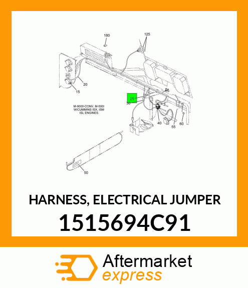 HARNESS, ELECTRICAL JUMPER 1515694C91