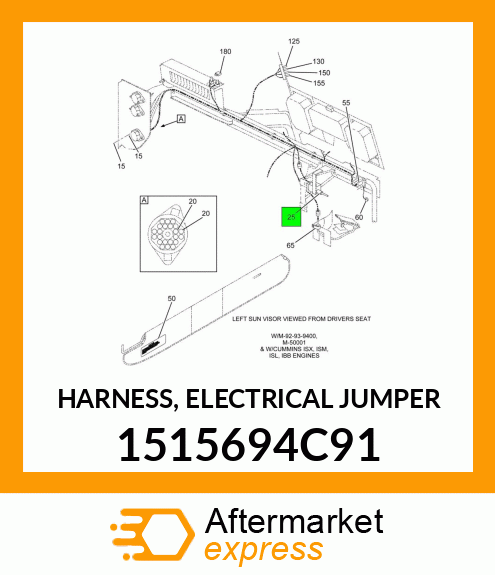 HARNESS, ELECTRICAL JUMPER 1515694C91