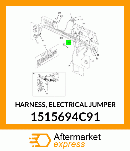 HARNESS, ELECTRICAL JUMPER 1515694C91