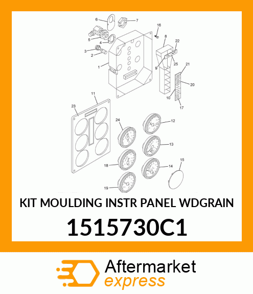 KIT MOULDING INSTR PANEL WDGRAIN 1515730C1