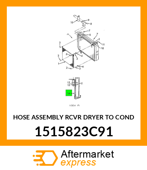 HOSE ASSEMBLY RCVR DRYER TO COND 1515823C91