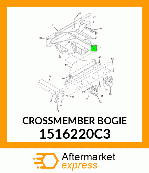 CROSSMEMBER BOGIE 1516220C3