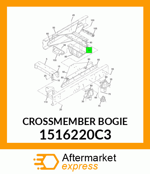 CROSSMEMBER BOGIE 1516220C3