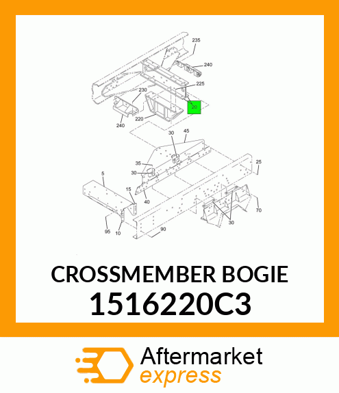 CROSSMEMBER BOGIE 1516220C3