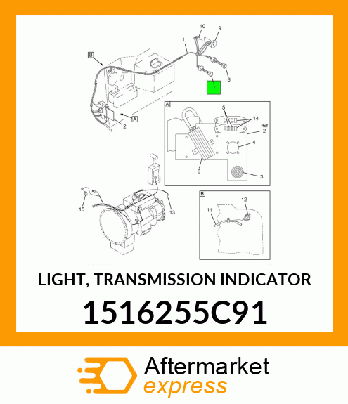 LIGHT, TRANSMISSION INDICATOR 1516255C91