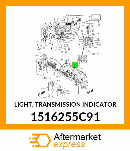 LIGHT, TRANSMISSION INDICATOR 1516255C91