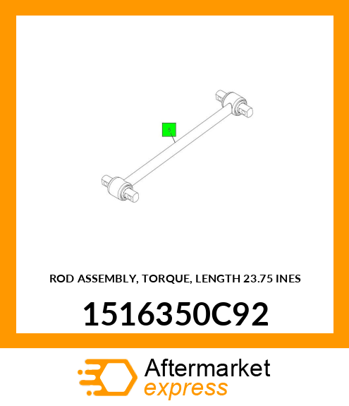 ROD ASSEMBLY, TORQUE, LENGTH 23.75 INES 1516350C92