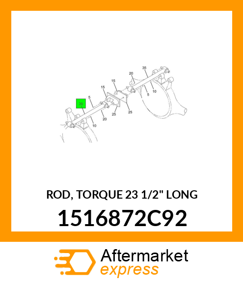 ROD, TORQUE 23 1/2" LONG 1516872C92