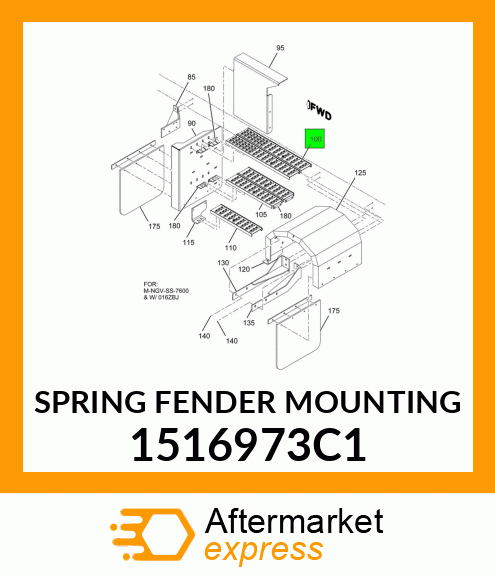 SPRING FENDER MOUNTING 1516973C1