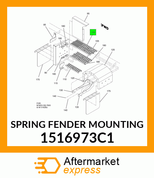 SPRING FENDER MOUNTING 1516973C1