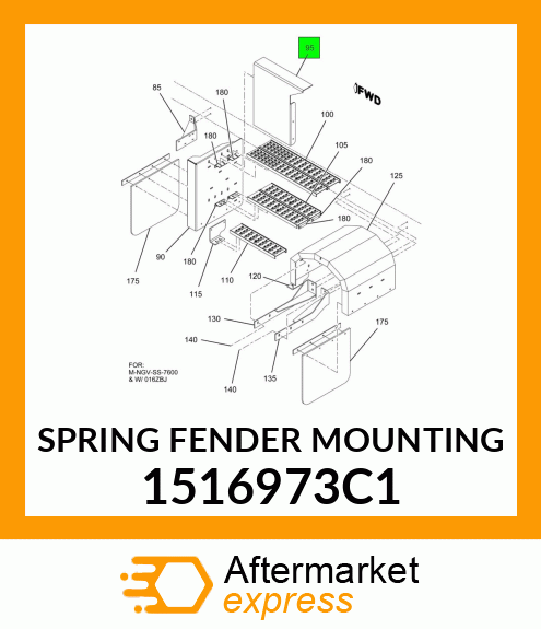 SPRING FENDER MOUNTING 1516973C1