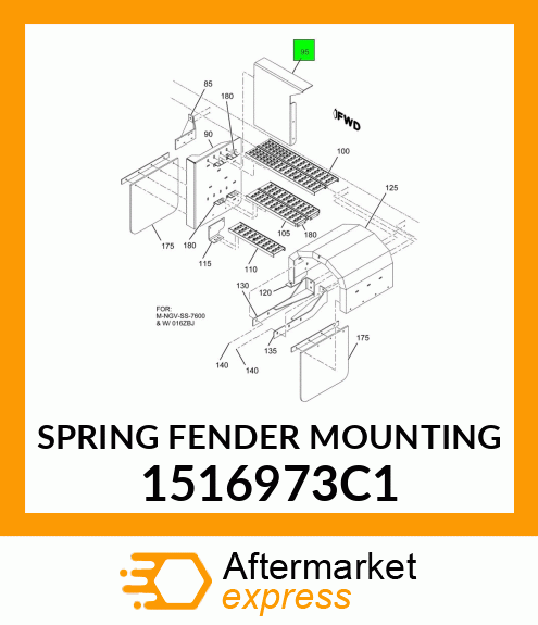 SPRING FENDER MOUNTING 1516973C1