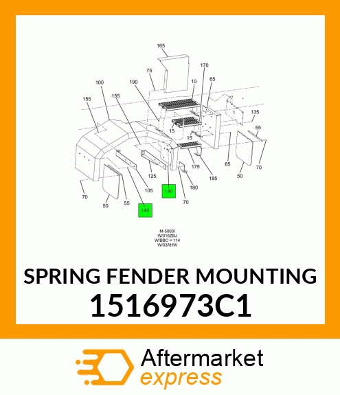 SPRING FENDER MOUNTING 1516973C1