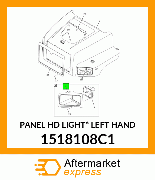 PANEL HD LIGHT* LEFT HAND 1518108C1