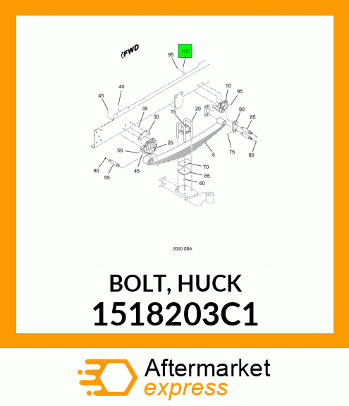 BOLT, HUCK 1518203C1