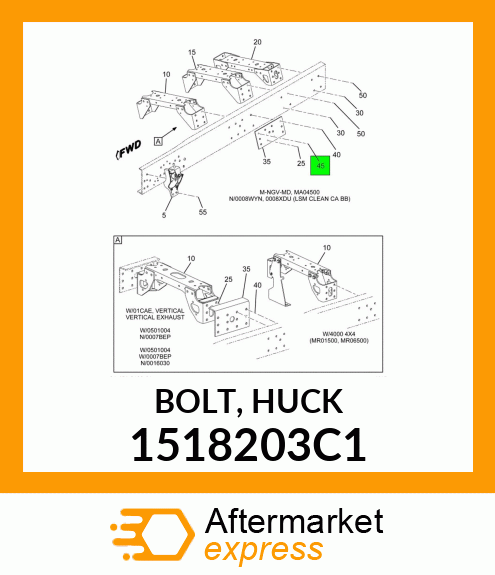 BOLT, HUCK 1518203C1