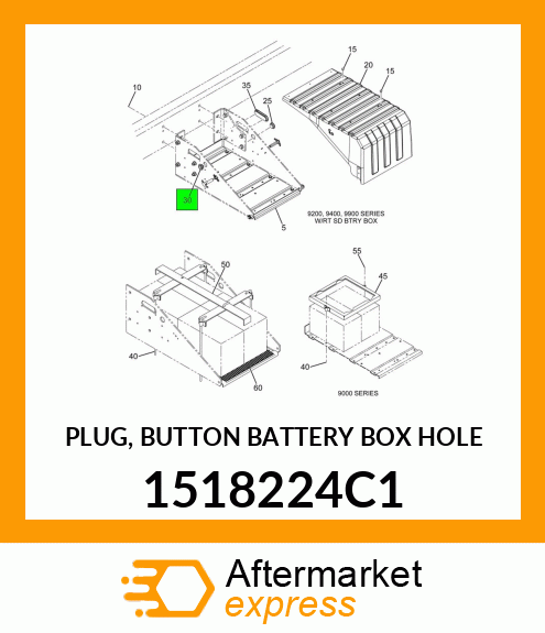 PLUG, BUTTON BATTERY BOX HOLE 1518224C1