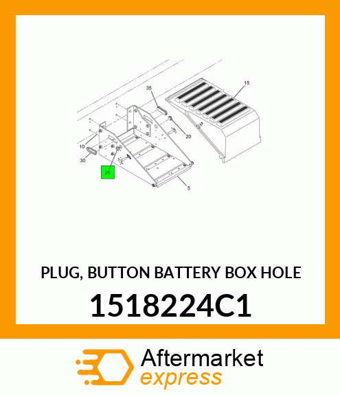 PLUG, BUTTON BATTERY BOX HOLE 1518224C1