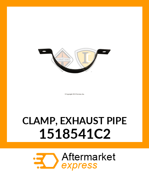 CLAMP, EXHAUST PIPE 1518541C2