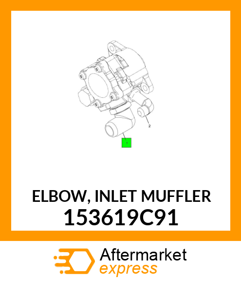 ELBOW, INLET MUFFLER 153619C91