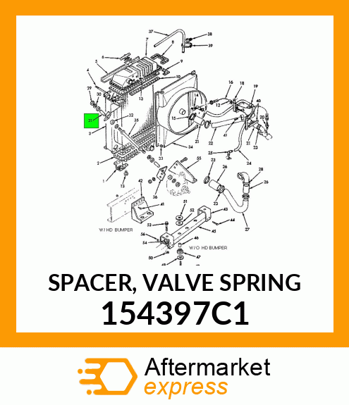 SPACER, VALVE SPRING 154397C1