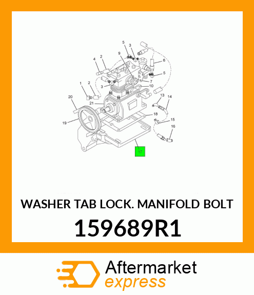 WASHER TAB LOCK MANIFOLD BOLT 159689R1