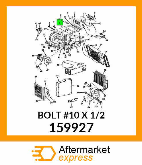 BOLT #10 X 1/2" 159927