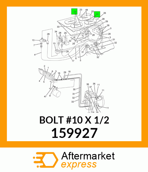 BOLT #10 X 1/2" 159927