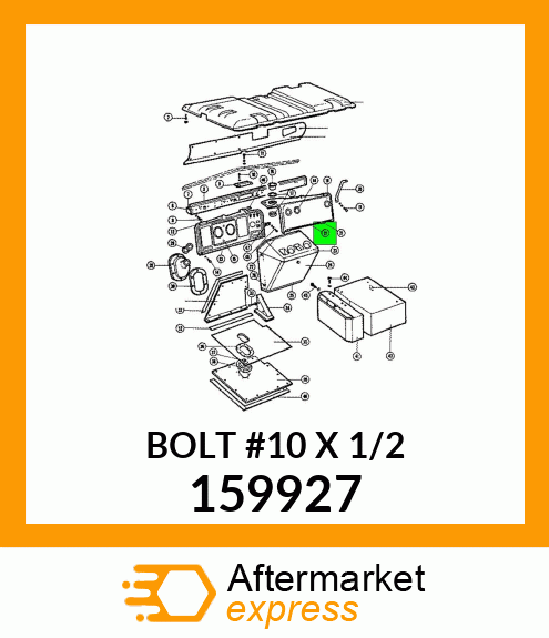 BOLT #10 X 1/2" 159927