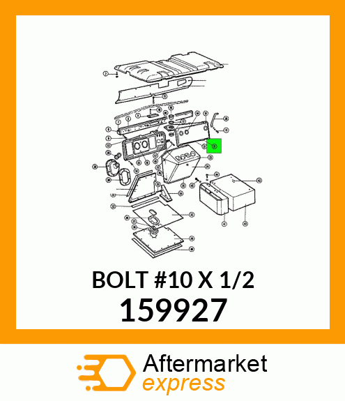 BOLT #10 X 1/2" 159927