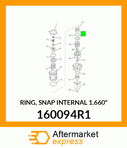 RING, SNAP INTERNAL 1.660" 160094R1