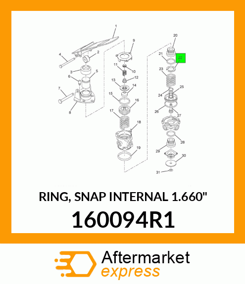 RING, SNAP INTERNAL 1.660" 160094R1