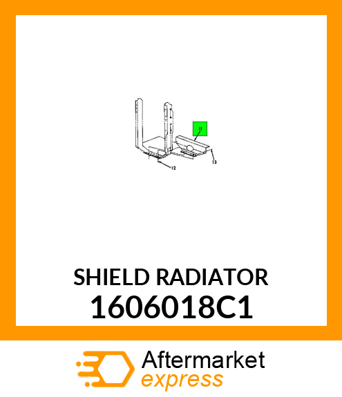 SHIELD RADIATOR 1606018C1