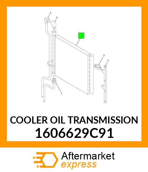 COOLER OIL TRANSMISSION 1606629C91