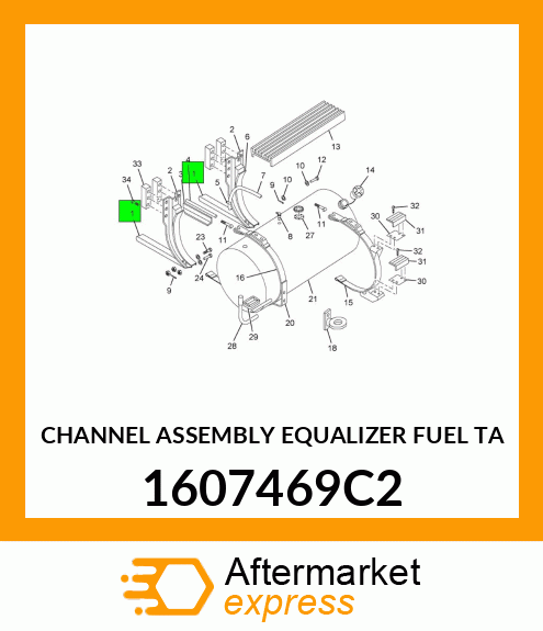 CHANNEL ASSEMBLY EQUALIZER FUEL TA 1607469C2