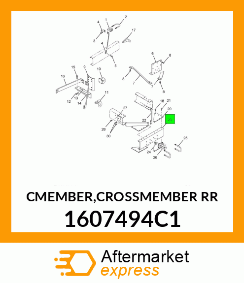 CMEMBER,CROSSMEMBER RR 1607494C1