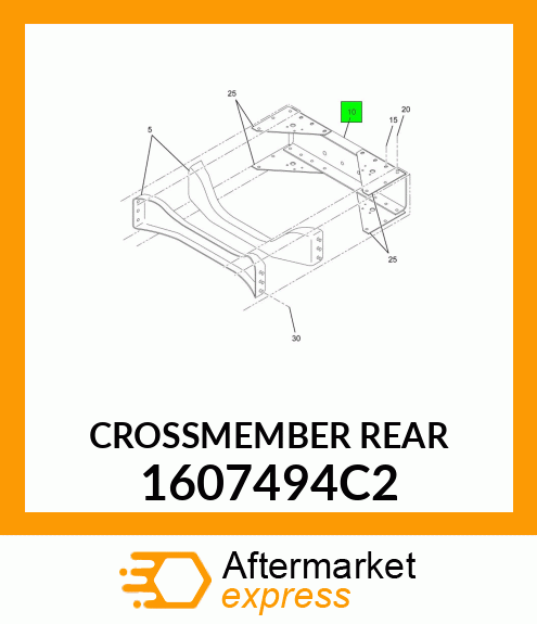 CROSSMEMBER REAR 1607494C2