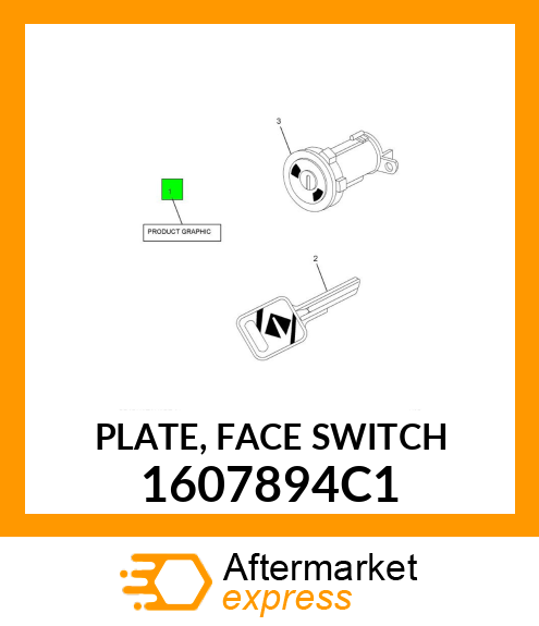 PLATE, FACE SWITCH 1607894C1
