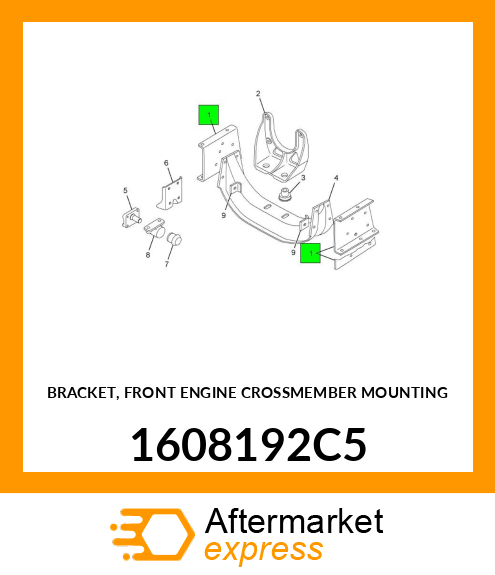 BRACKET, FRONT ENGINE CROSSMEMBER MOUNTING 1608192C5