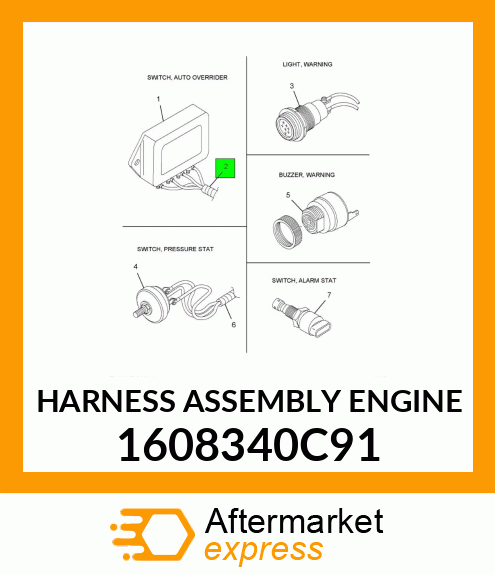 HARNESS ASSEMBLY ENGINE 1608340C91