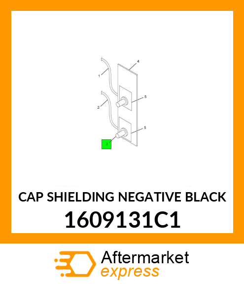 CAP SHIELDING NEGATIVE BLACK 1609131C1