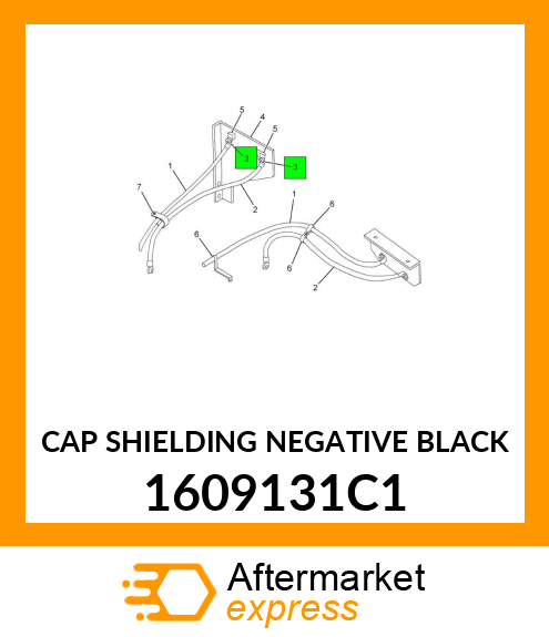 CAP SHIELDING NEGATIVE BLACK 1609131C1